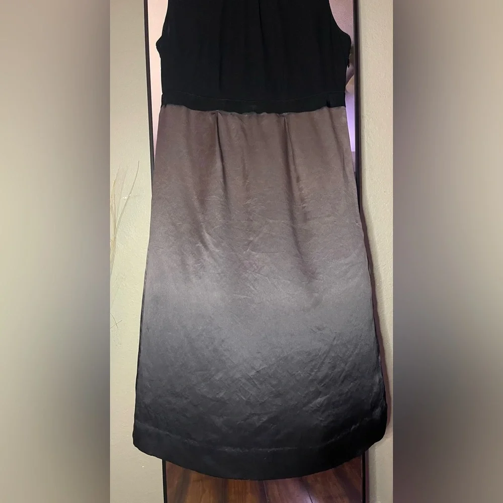 Banana Republic Strapless Black and Gray Dress